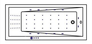 Гидромассажная ванна Whitecross Wave Slim 0111.160080.100.NANO.CR 160x80см Nano хром